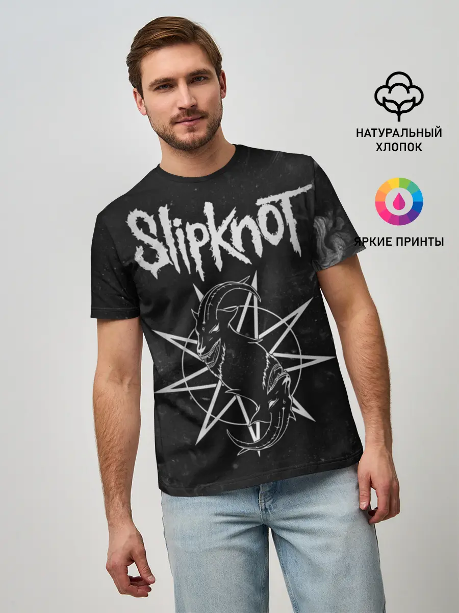 Мужская базовая футболка / Slipknot (P007_P004ooo1871495, P004ooo1871495)
