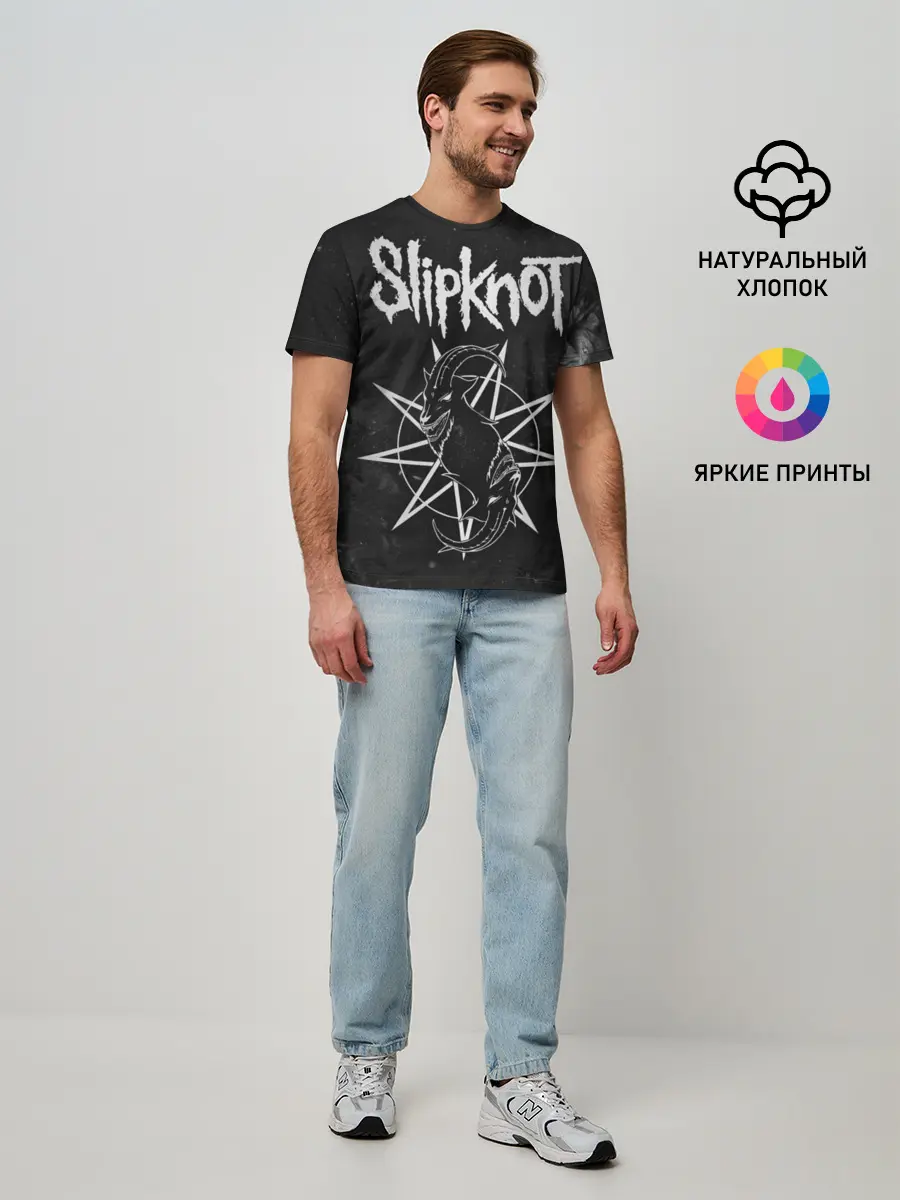 Мужская базовая футболка / Slipknot (P007_P004ooo1871495, P004ooo1871495)