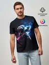 Мужская базовая футболка / В космосе
