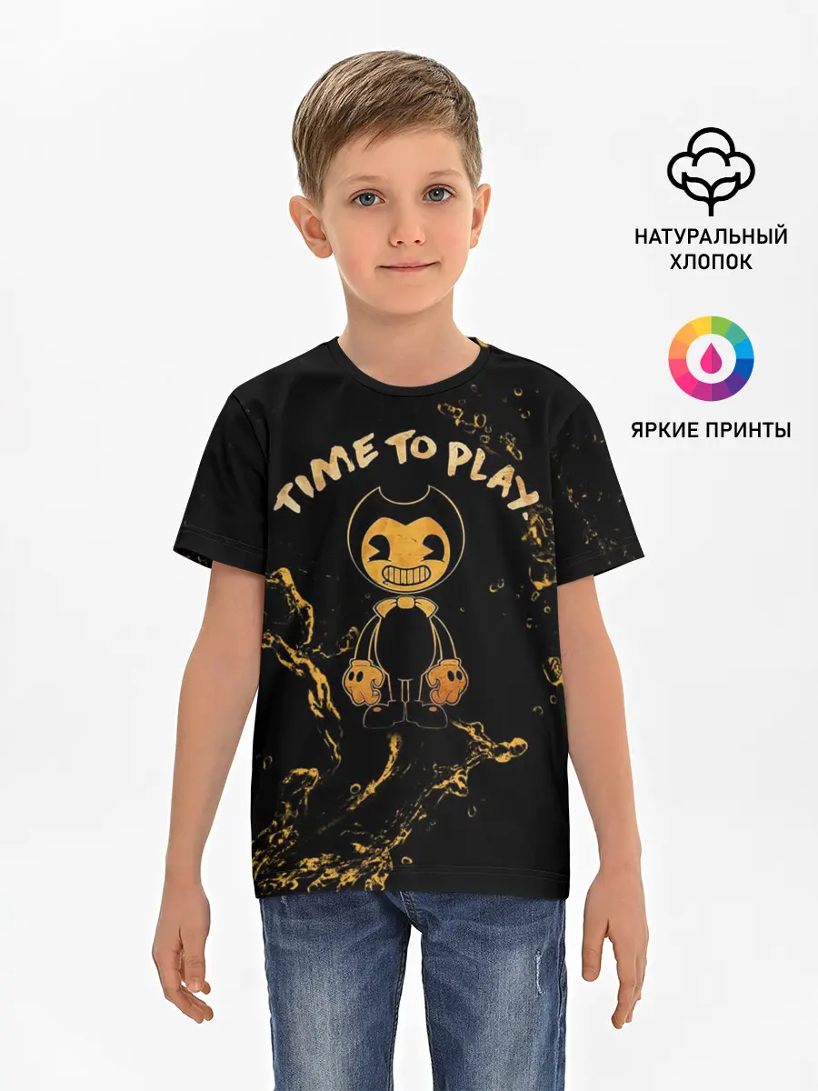 Детская базовая футболка / Bendy And The Ink Machine