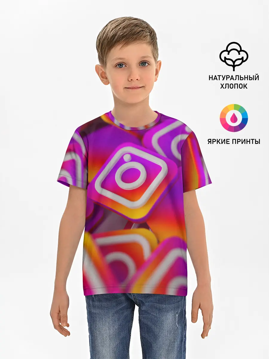 Детская базовая футболка / Инстаграм / Instagram