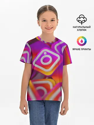 Детская базовая футболка / Инстаграм / Instagram
