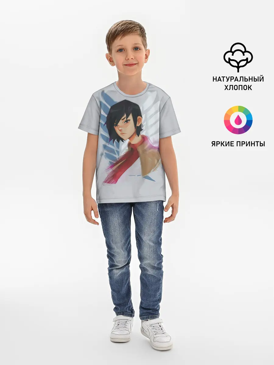 Детская базовая футболка / Logo and Mikasa