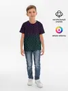 Детская базовая футболка / НЕОНОВЫЕ СОТЫ