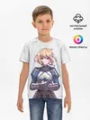 Детская базовая футболка / Девушка рыцарь