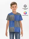 Детская базовая футболка / Denim Patchwork