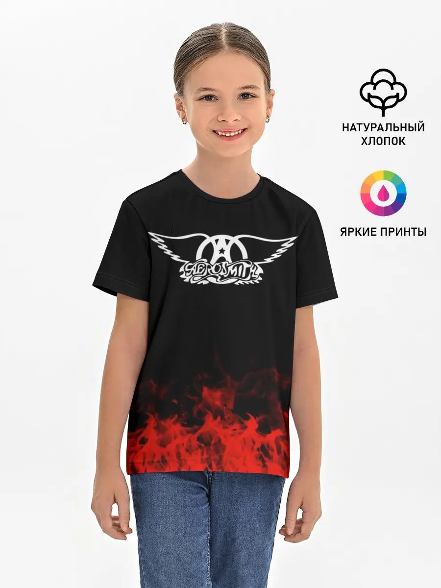 Детская базовая футболка / Aerosmith