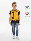 Детская базовая футболка / Pikachu black&yellow