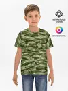 Детская базовая футболка / Камуфляж с крокодилами