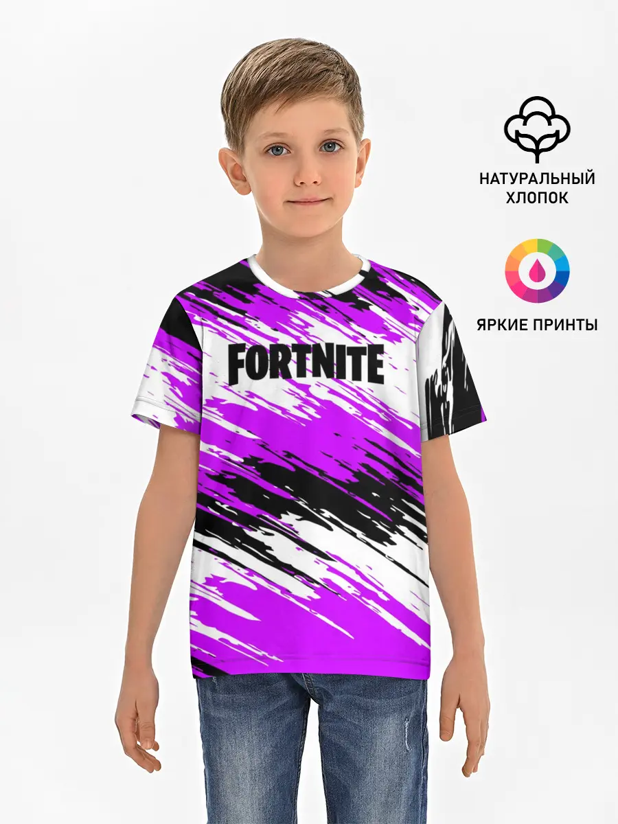 Детская базовая футболка / Fortnite