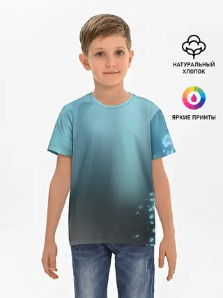 Детская базовая футболка / Водяные свечения