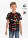 Детская базовая футболка / Motorcycle pattern | Мото паттерн