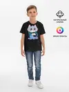 Детская базовая футболка / Котёнок в пледе