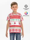 Детская базовая футболка / Новогодний Roblox