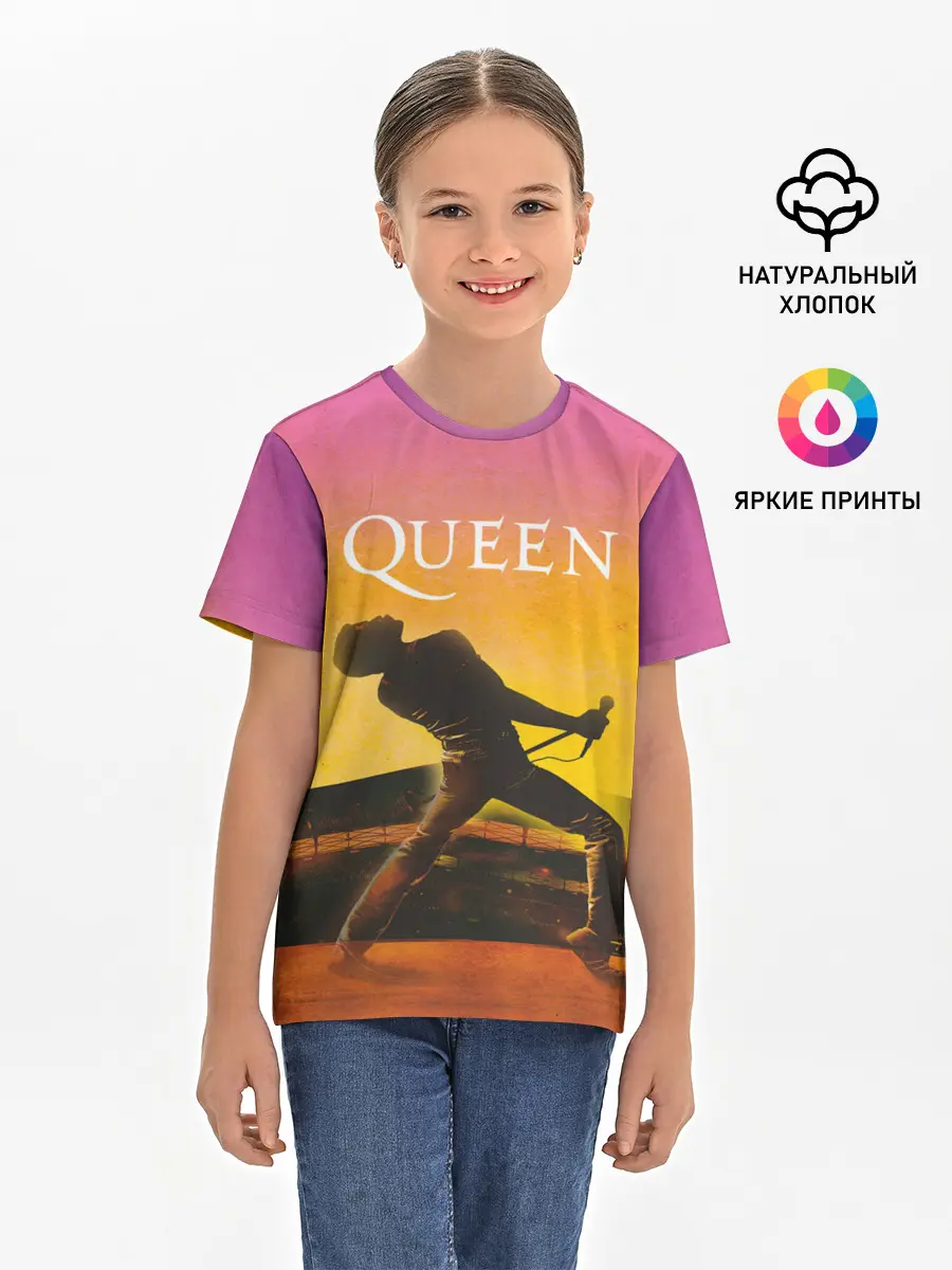 Детская базовая футболка / Queen | Freddie Mercury