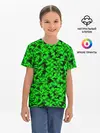 Детская базовая футболка / КАМУФЛЯЖ GREEN