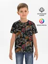 Детская базовая футболка / Цветочный модный узор
