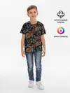 Детская базовая футболка / Цветочный модный узор