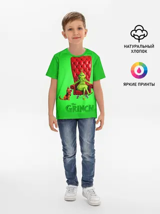 Детская базовая футболка / The Grinch