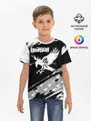 Детская базовая футболка / Haikyuu!! Ворон иероглиф