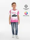Детская базовая футболка / Девушки и танки | Pink (Z)