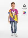 Детская базовая футболка / Праздничный жираф