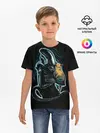 Детская базовая футболка / Чужой и котик