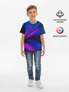 Детская базовая футболка / НЕОНОВЫЕ ВОЛНЫ | NEON STRIPES