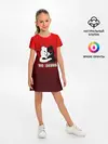 Детское платье / monokuma на красном градиенте