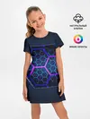 Детское платье / Цветные соты 3D