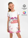 Детское платье / Лого джоджо розовые брызги