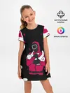 Детское платье / Игра в кальмара x Кот,