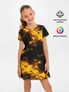 Детское платье / БРЫЗГИ КРАСКИ NEON