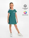 Детское платье / Как в игре в кальмара. Куртка бирюзовая