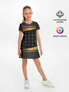 Детское платье / 3D luxury black gold Плиты 3Д