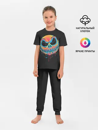 Детская пижама с брюками / Jack Skellington. Paints
