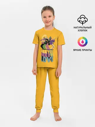 Детская пижама с брюками / Всё что тебе нужно это любовь