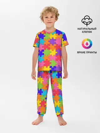 Детская пижама с брюками / Пазлы
