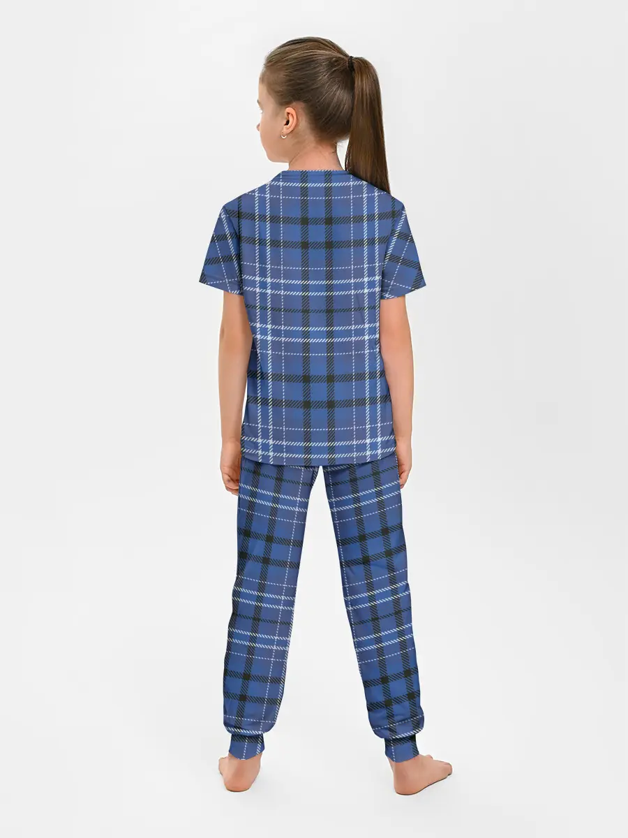 Детская пижама с брюками / Шотландка | Tartan