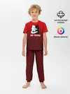 Детская пижама с брюками / monokuma на красном градиенте