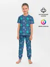 Детская пижама с брюками / Новогодние Узоры