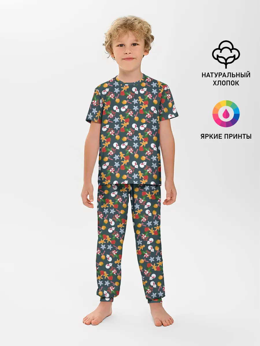 Детская пижама с брюками / Игрушки Ёлочные