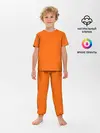 Детская пижама с брюками / Цвет апельсиновая корка