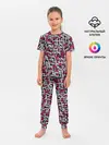 Детская пижама с брюками / Узор из Игры в кальмара