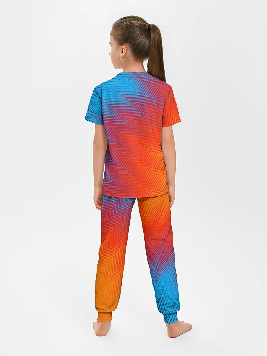 Детская пижама с брюками / ГРАДИЕНТ АБСТРАКЦИЯ / GRADIENT