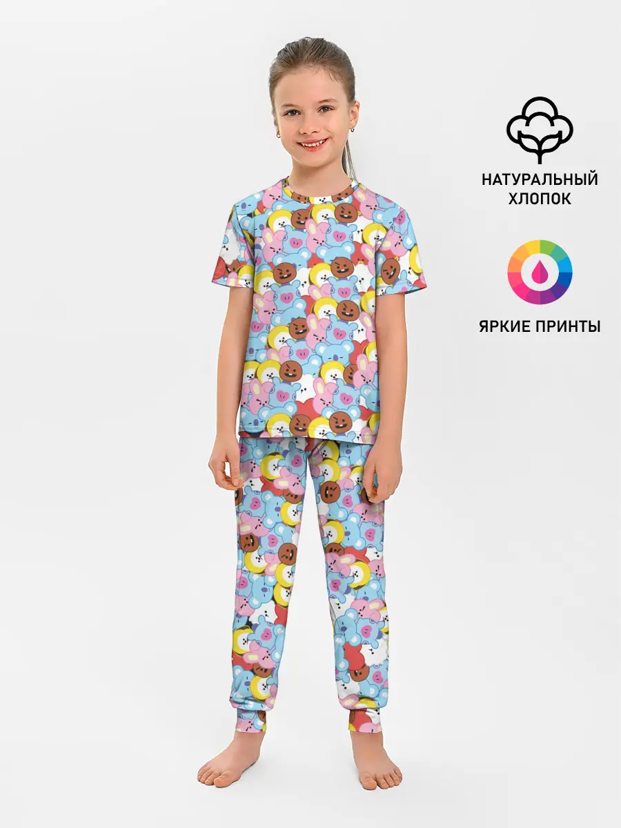 Детская пижама с брюками / BTS BT21 STICKERS