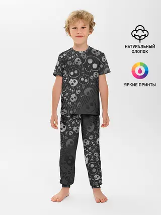 Детская пижама с брюками / ART SKULL