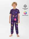 Детская пижама с брюками / Космический пейзаж