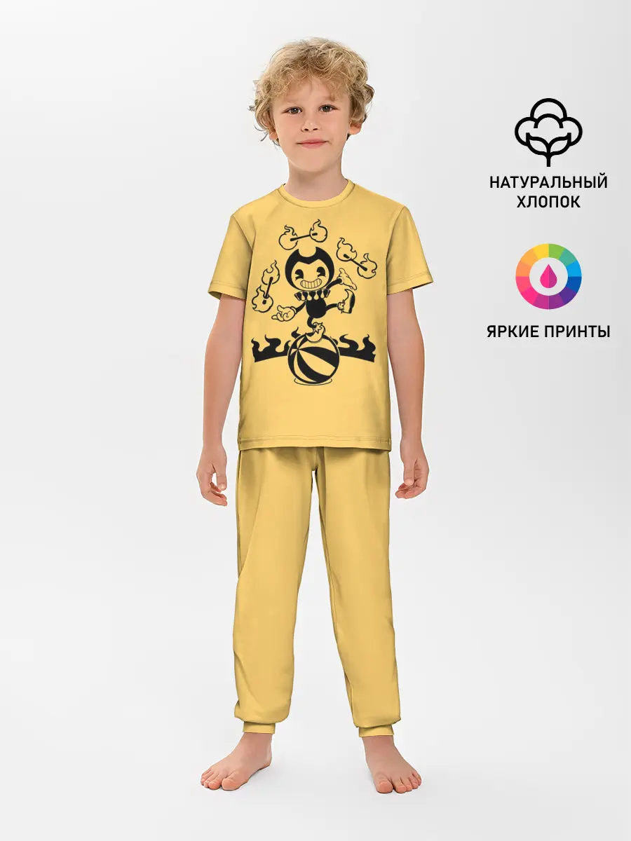 Детская пижама с брюками / Bendy And The Ink Machine