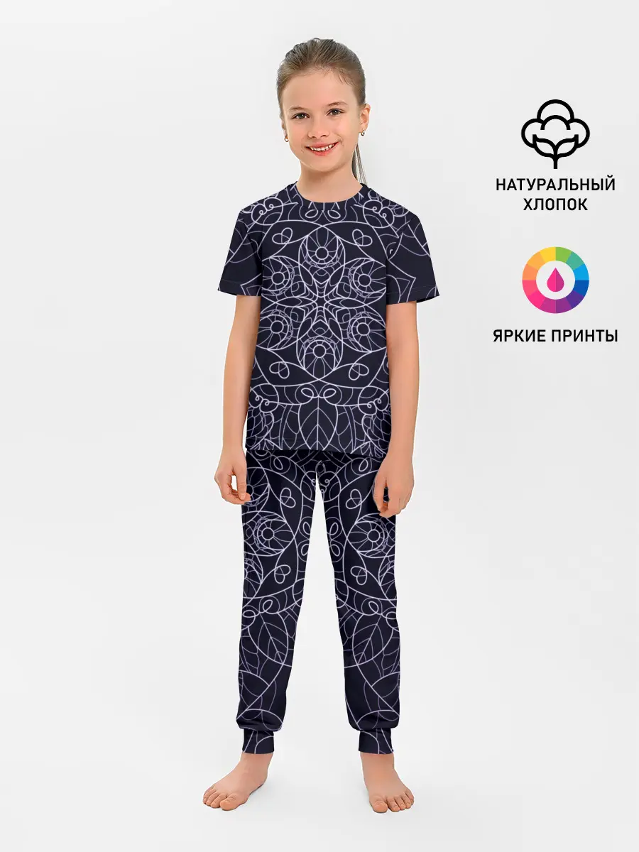 Детская пижама с брюками / Узор